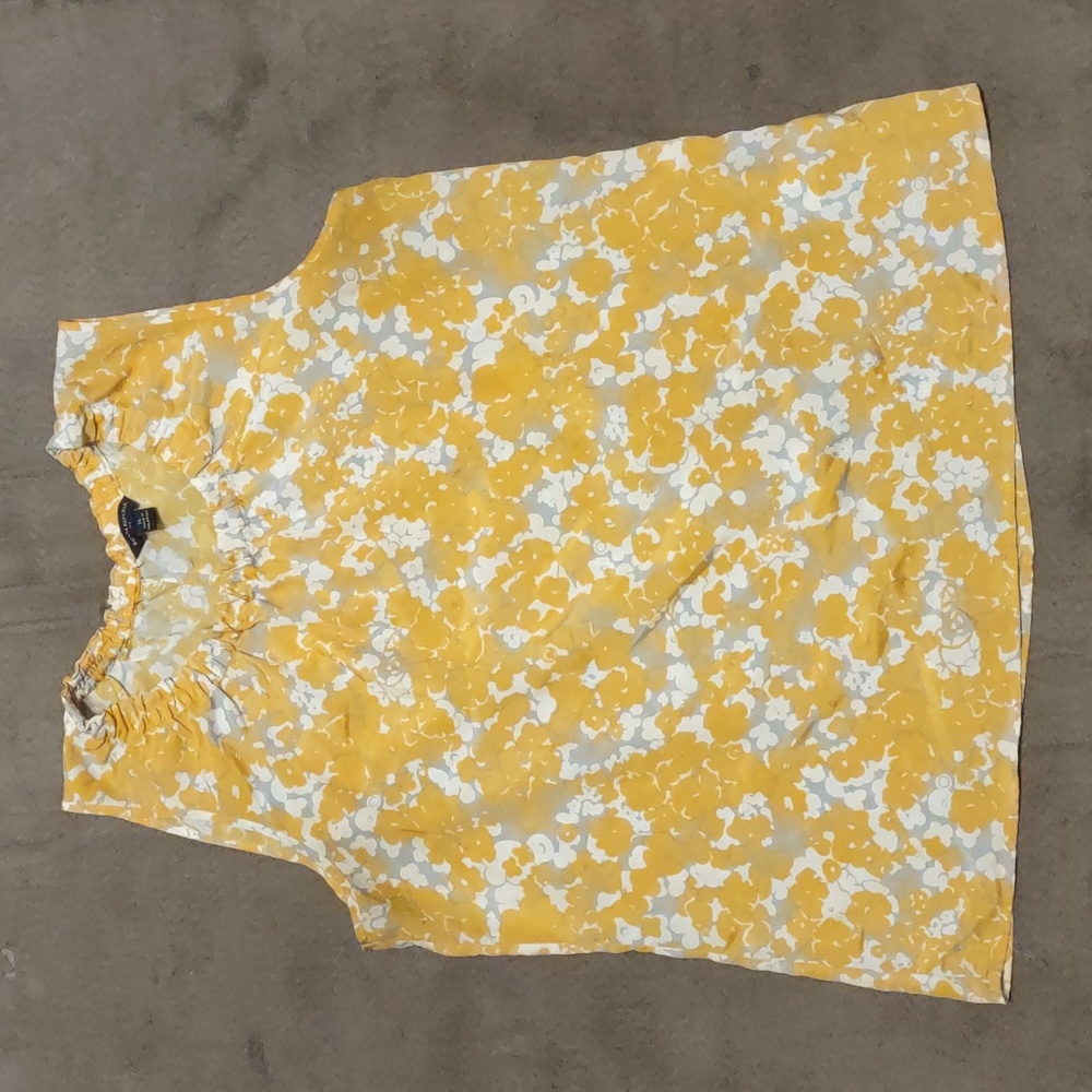 Marigold yellow blouse